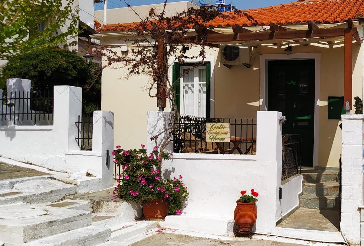 Kontos-Traditional House In Andros Beach Exterior foto